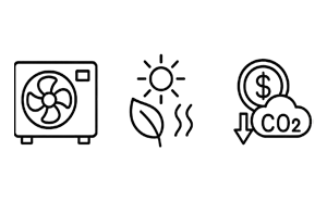 fachbetrieb wärmepumpe icons